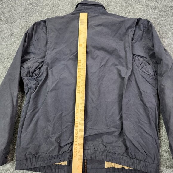 LL Bean Jacket Blue Gray Full Zip Harrington‎ Bomber Golf Grandpa OHYM7 Large - Picture 9 of 13